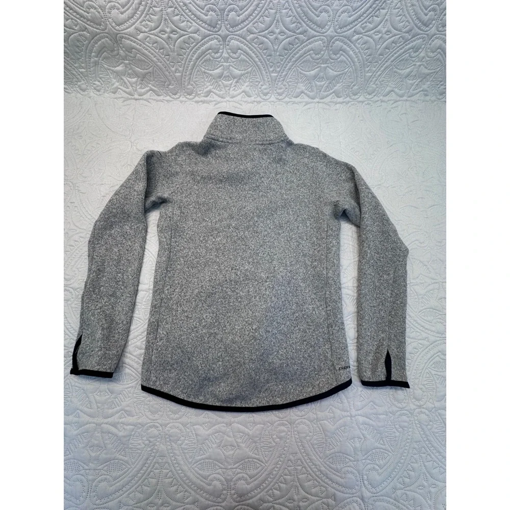 Nike Tech Fleece Knit Full Zip Jacket Grey Black Trim 806983-063 Womens Medium